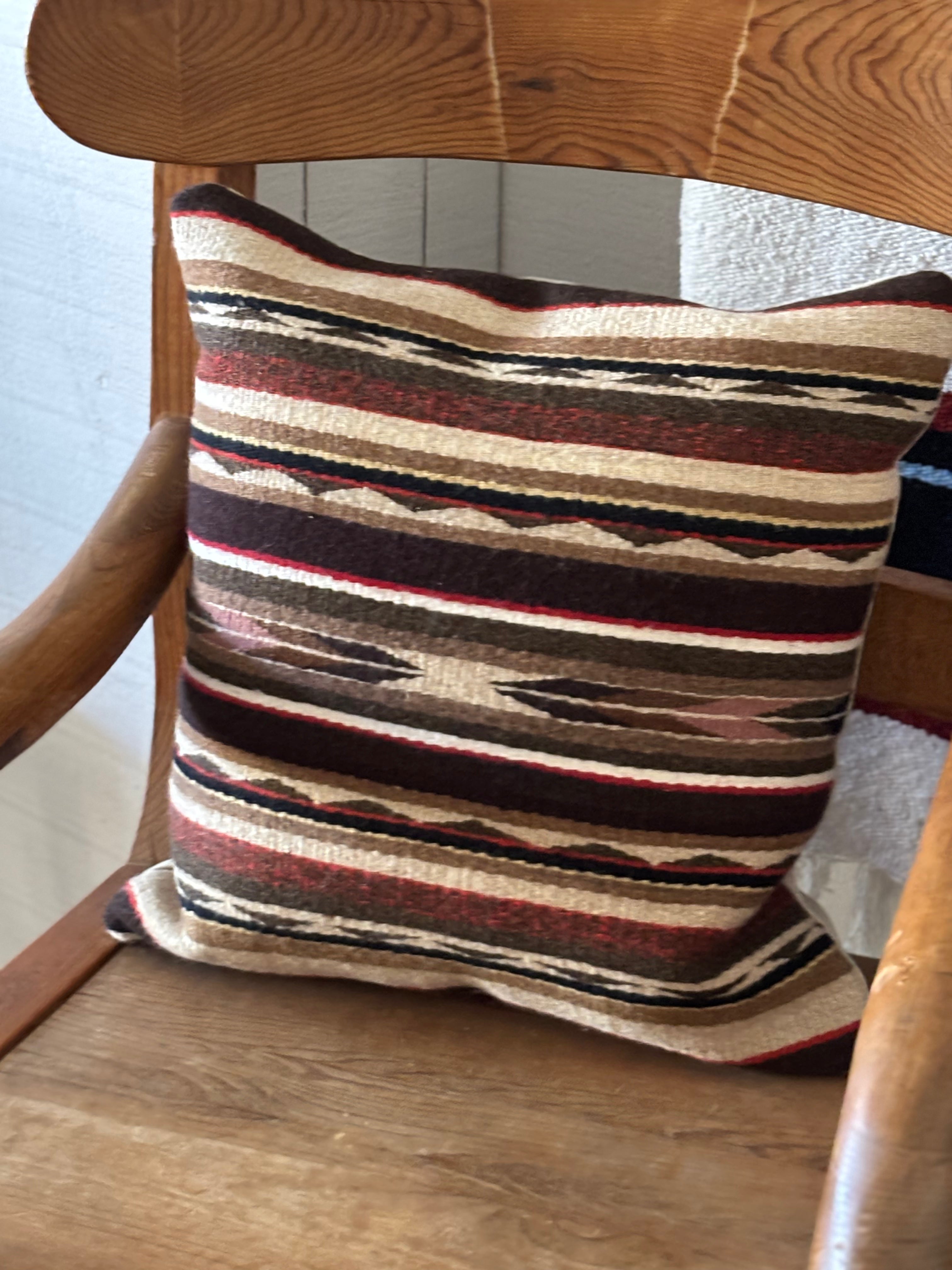 Navajo Rug Pillow | weaving by Fannie Foster