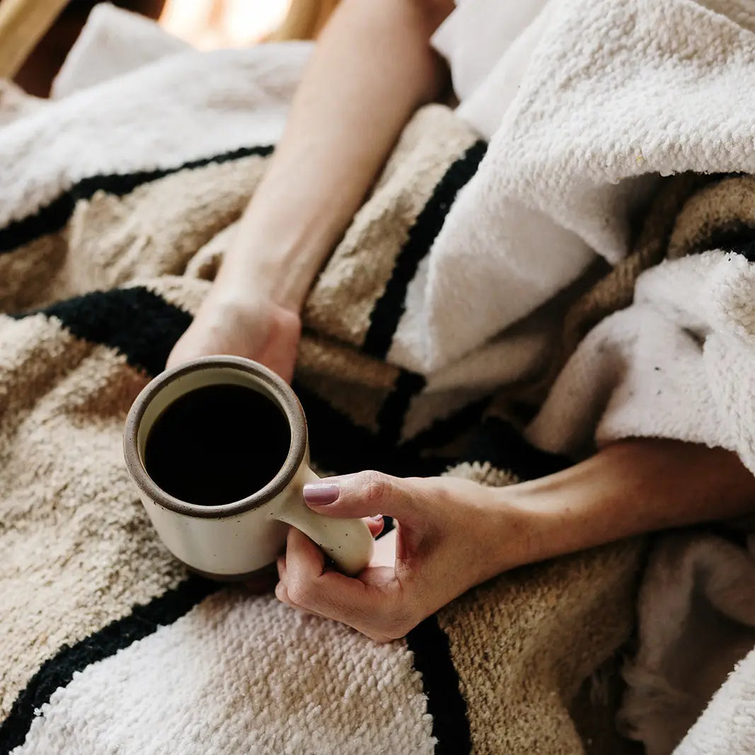 Coffee + Crema | Handwoven Blanket