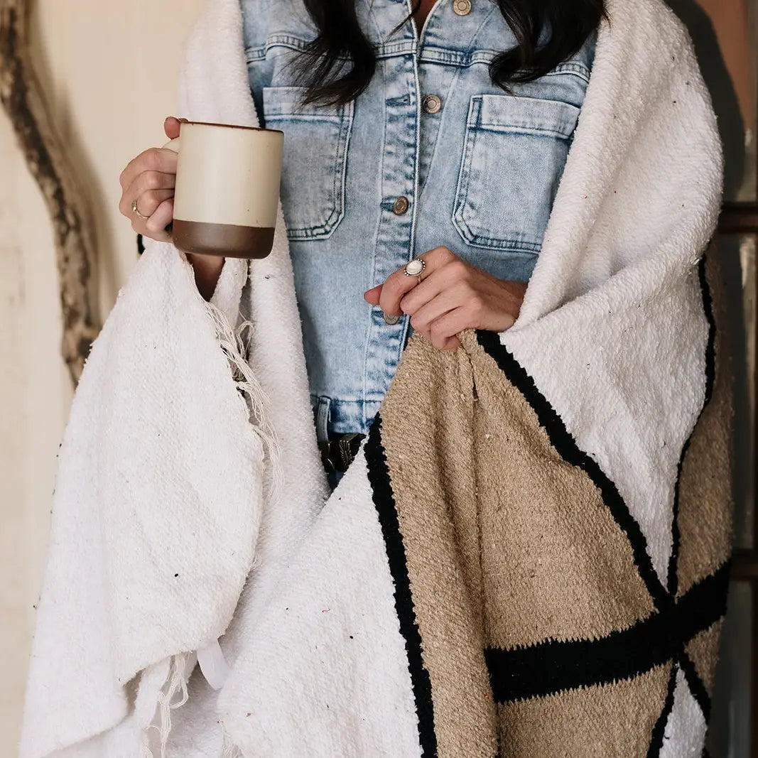 Coffee + Crema | Handwoven Blanket